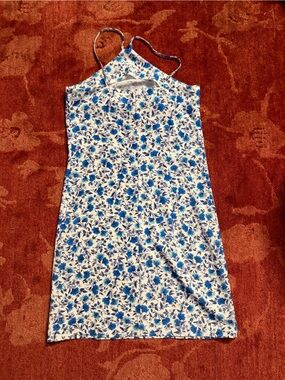 STEPS Floral Mini Slip Dress MADE IN USA.